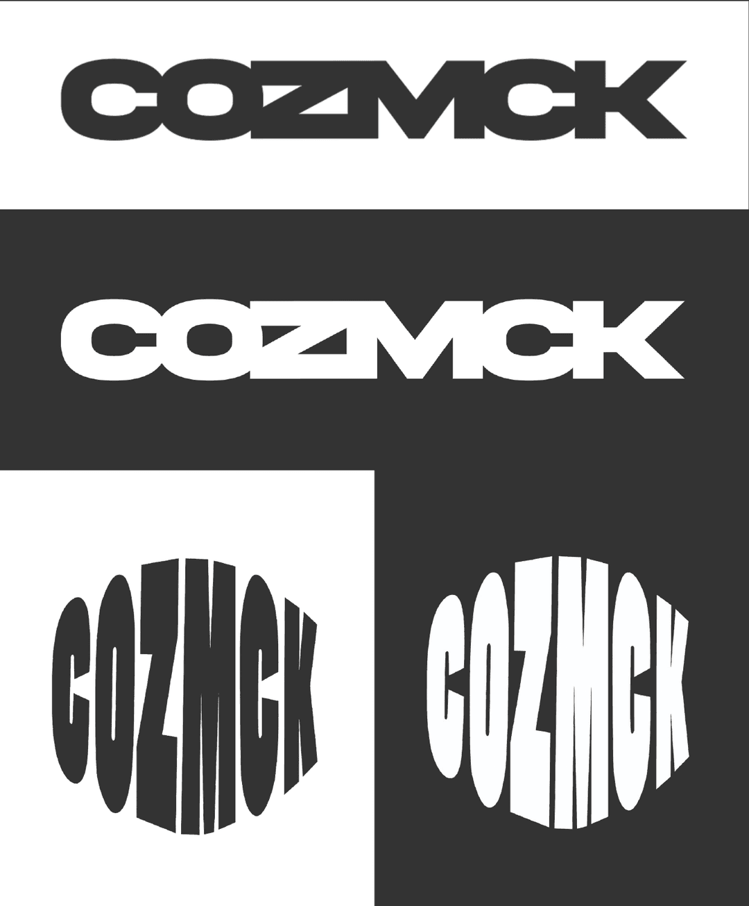 COZMCK logo variations